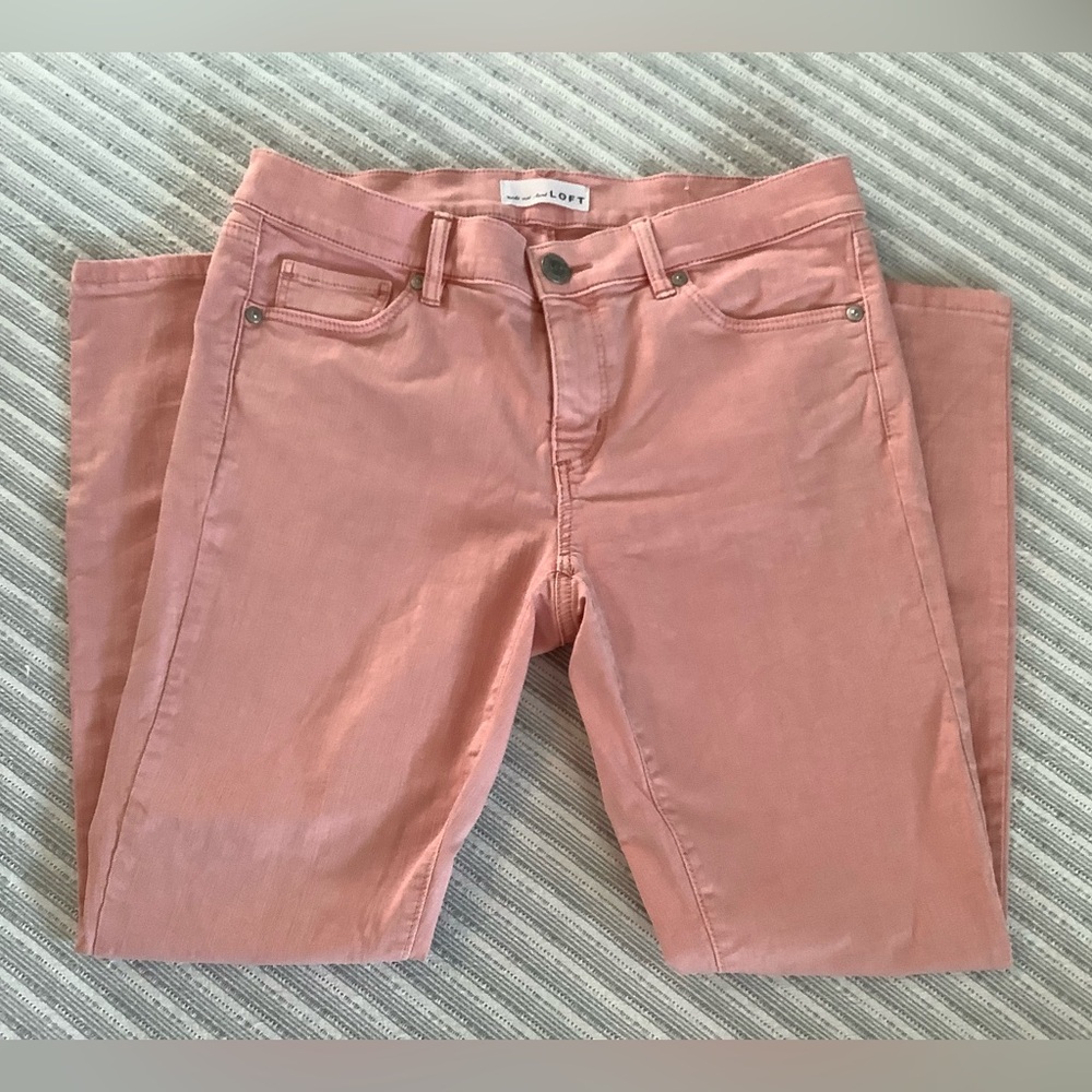 LOFT Skinny Pants in Dusty Rose Pink